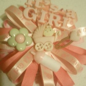 Handmade Girl Baby Shower corsage